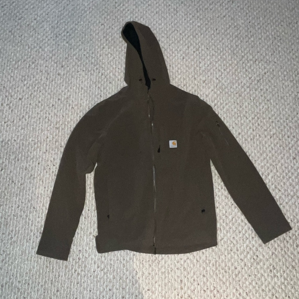 Carhartt Relaxed Fit Rain Defender Zip Dark Green Jacket